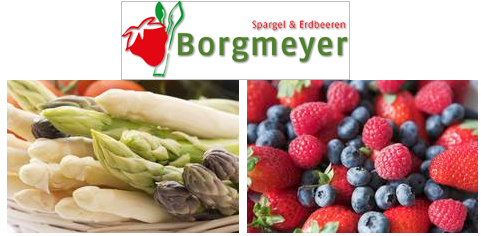 Spargel und Erdbeeren