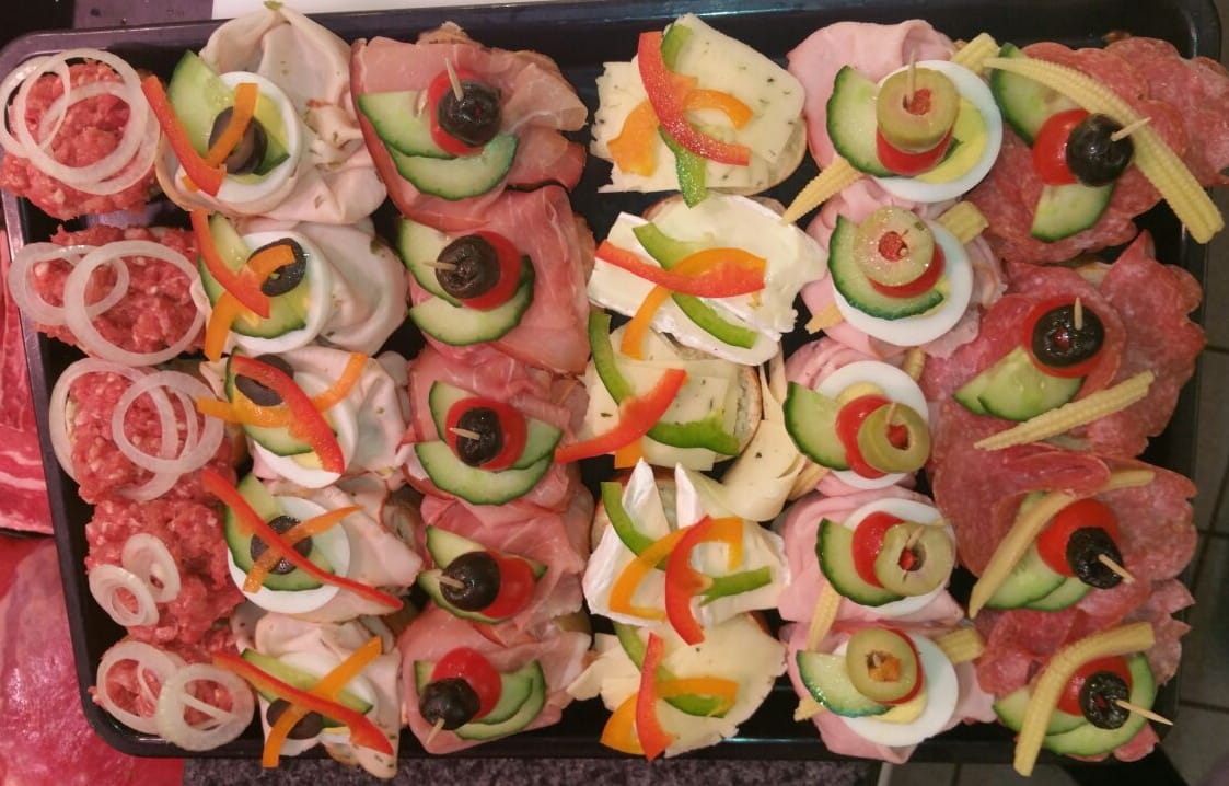 Belegte Brötchen von unserem Service....