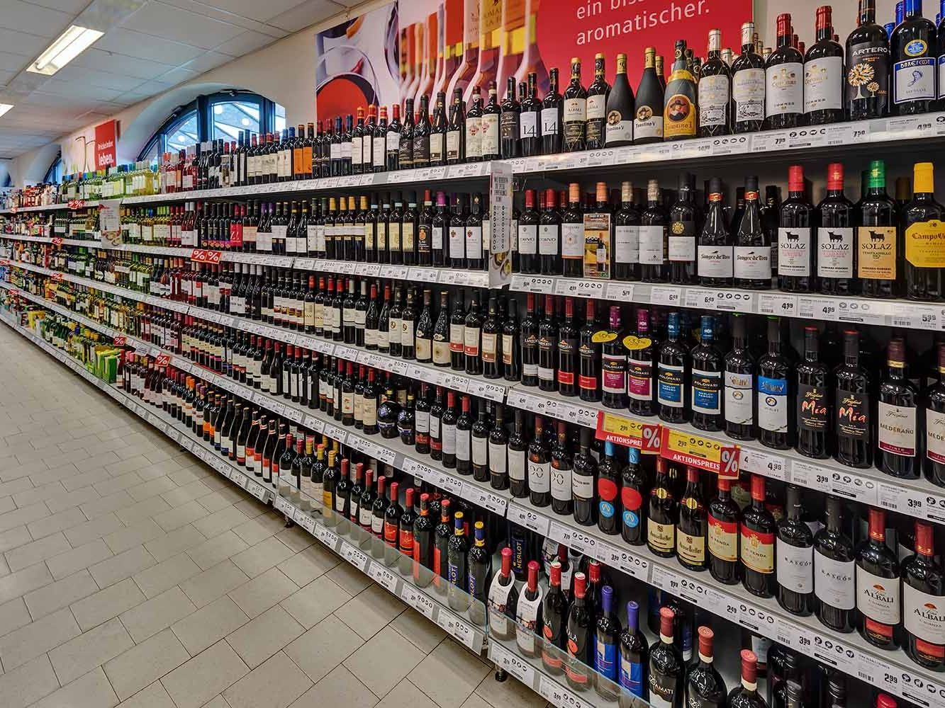 Weinauswahl, Spirituosen und Sekt