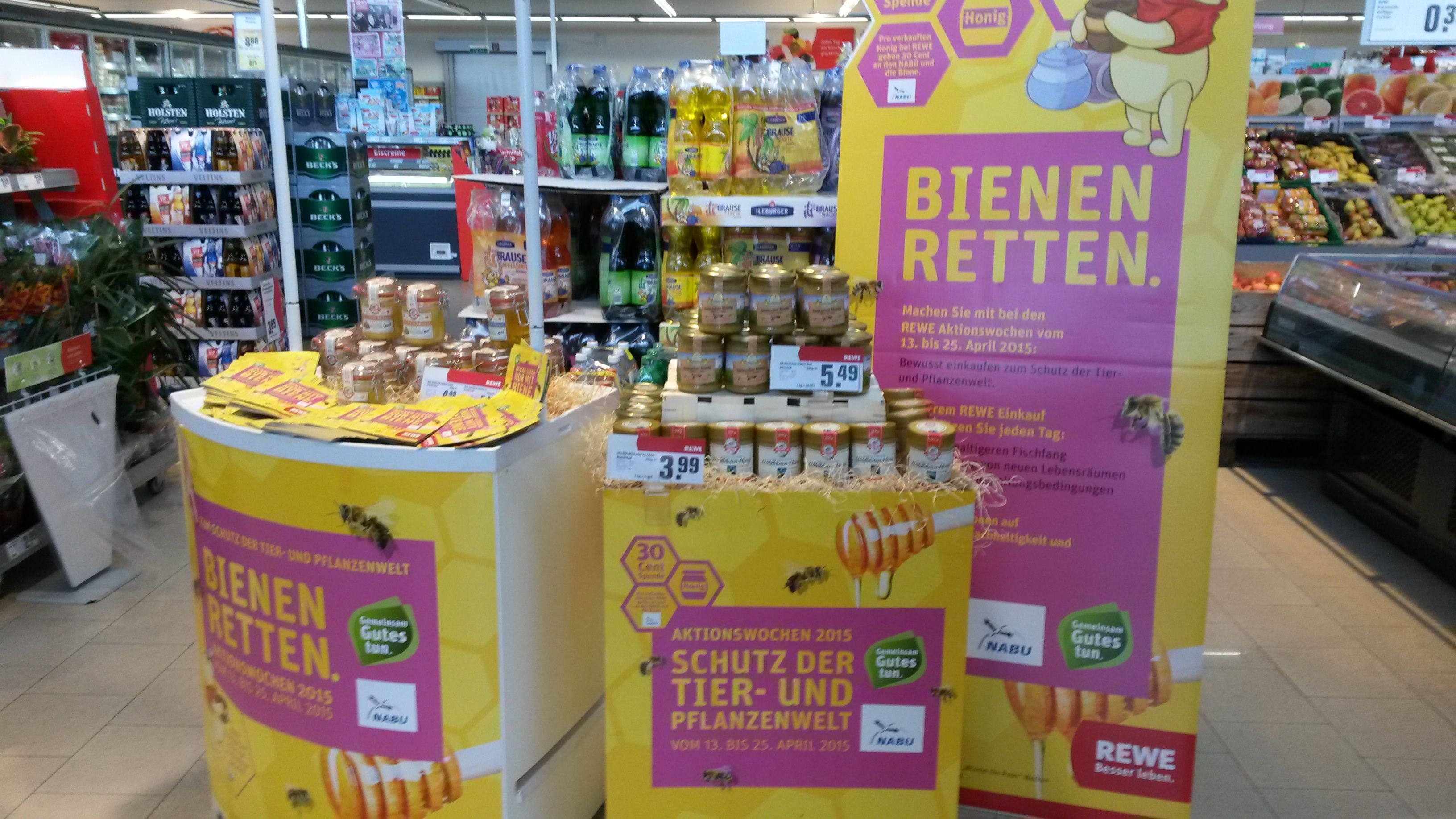 Aktion zum Schutz der Bienen