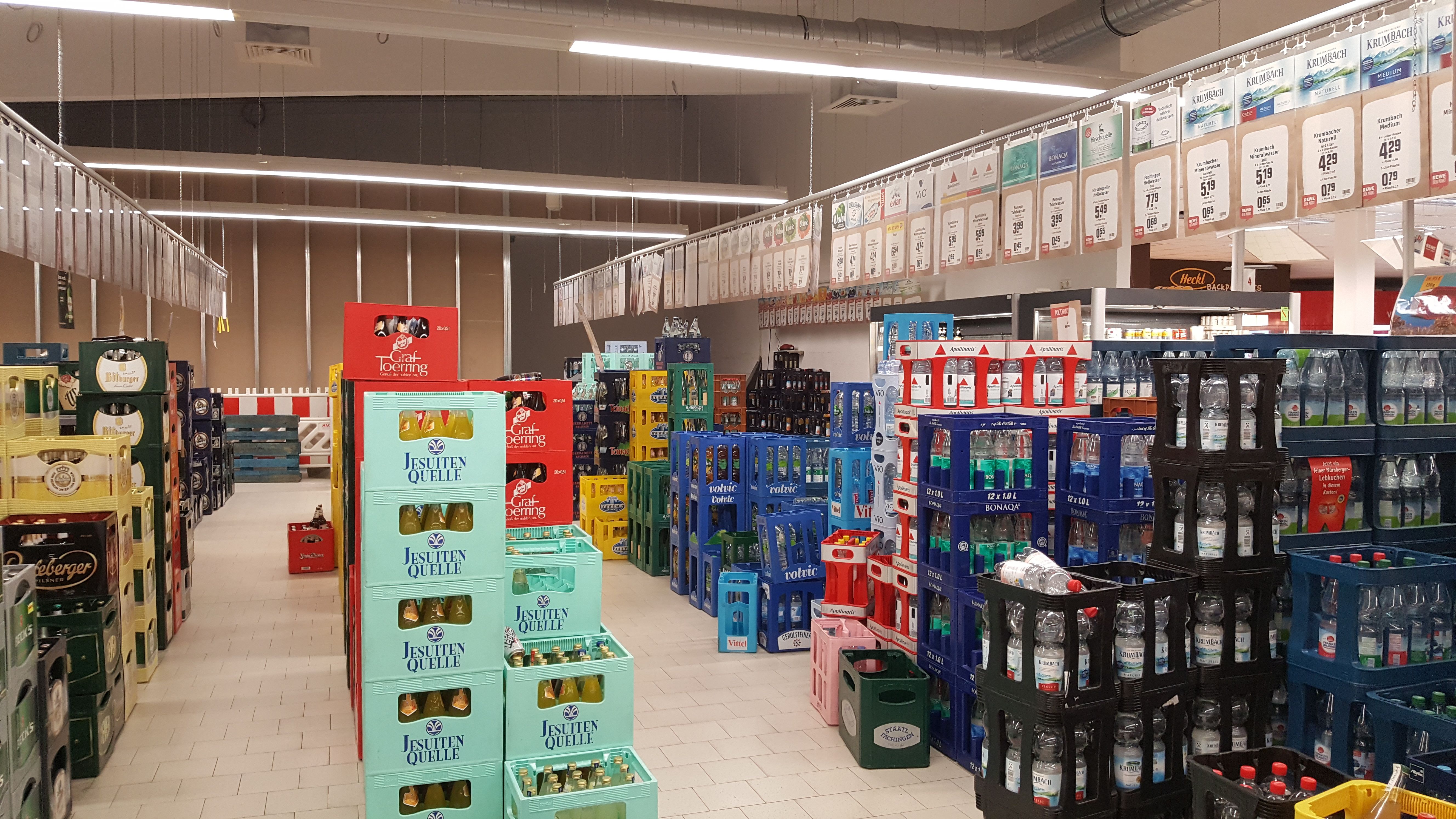 Getränke vor dem Umbau