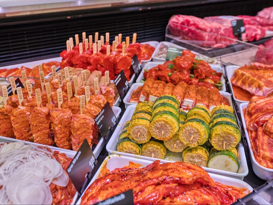 Fleisch Servicetheke