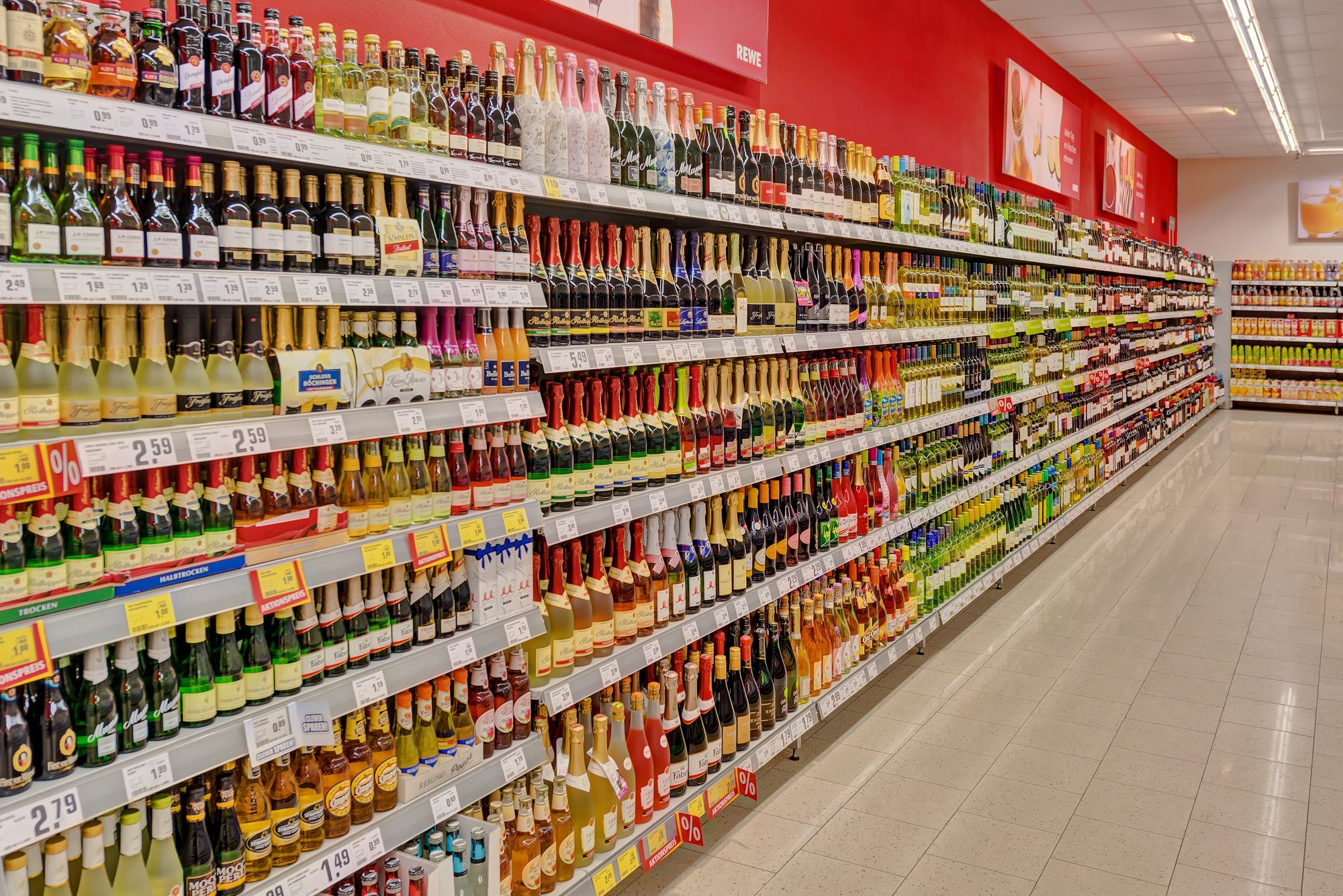 Wir bieten eine große Auswahl an alkoholischen und nicht-alkoholischen Getränken