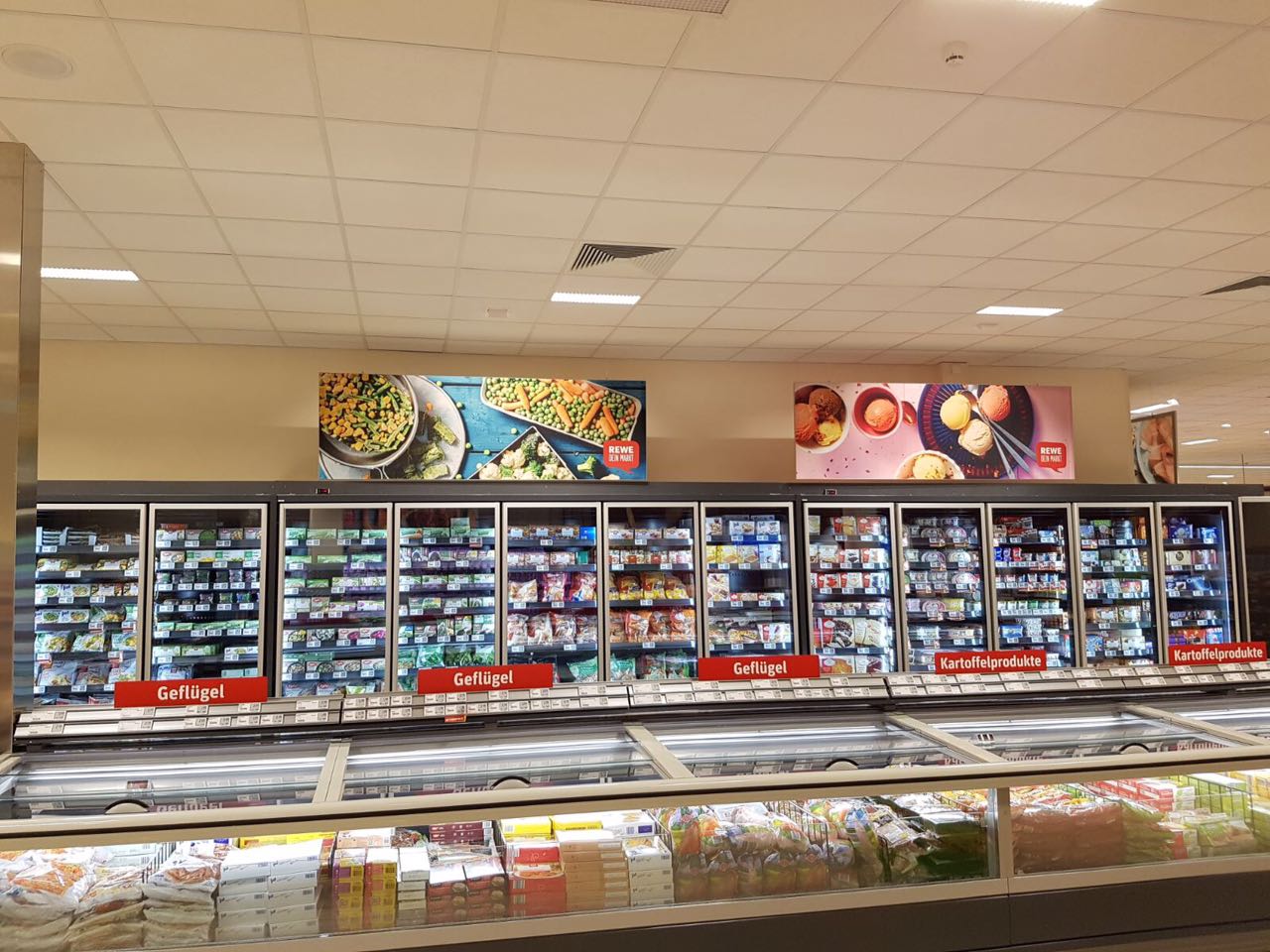 Wir haben ein große Auswahl an Tiefkühl Produkten