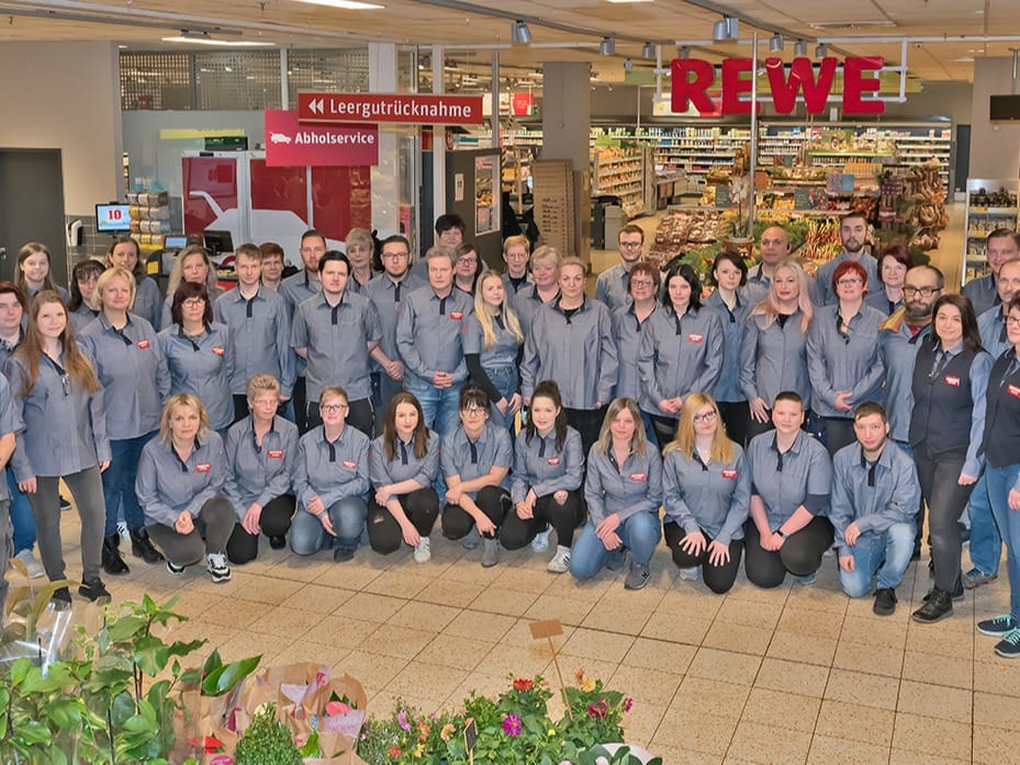 Mitarbeiter des Rewe Marktes Geschwill