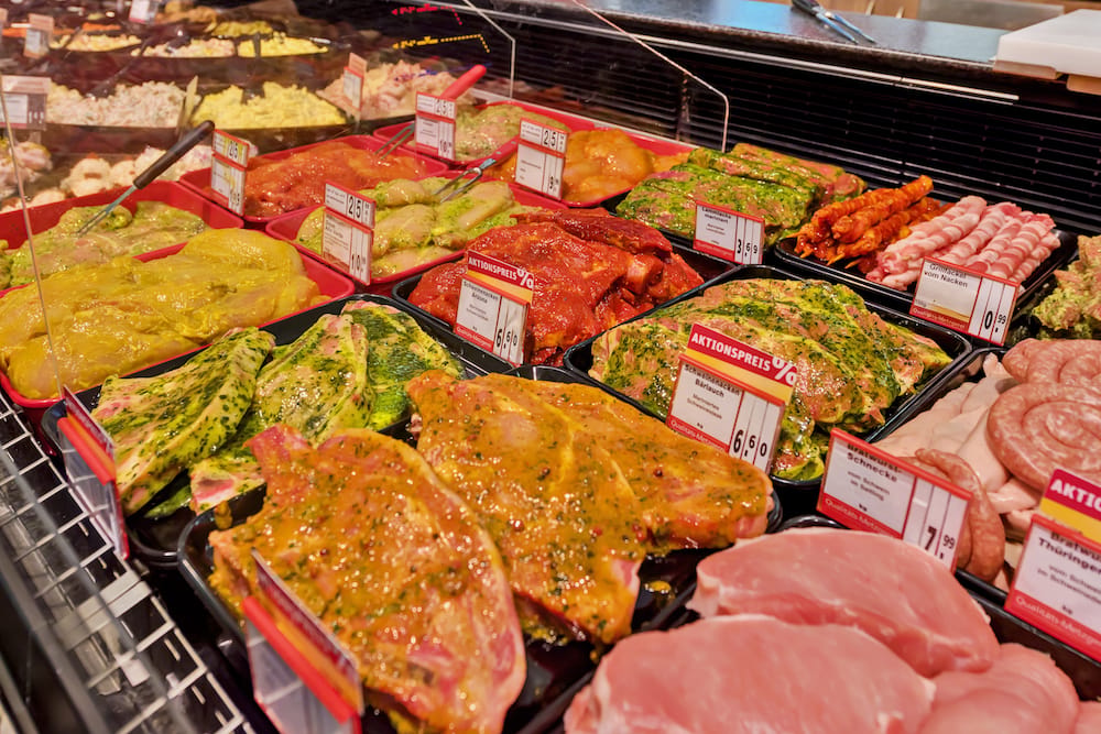Grillfleisch aus der Bedientheke