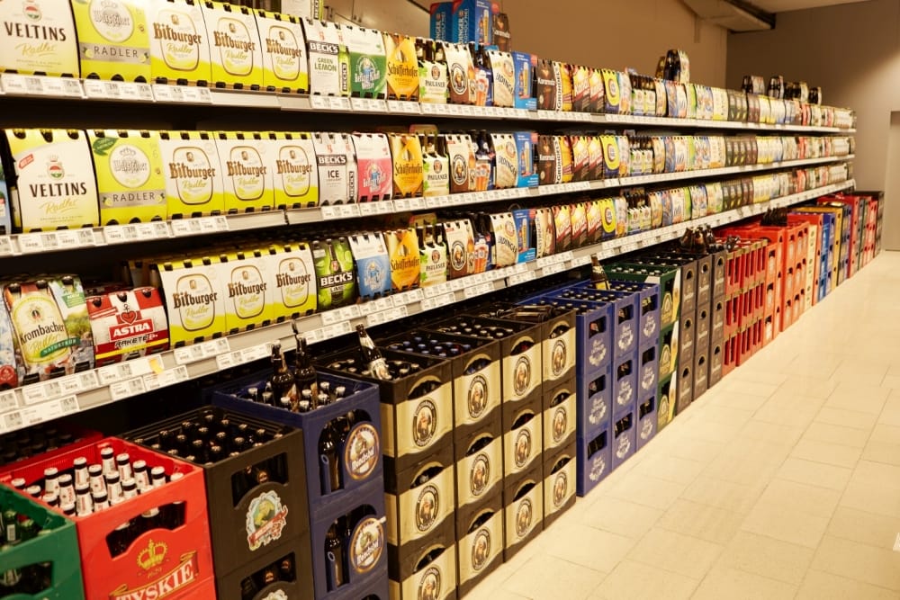 Große Bierauswahl