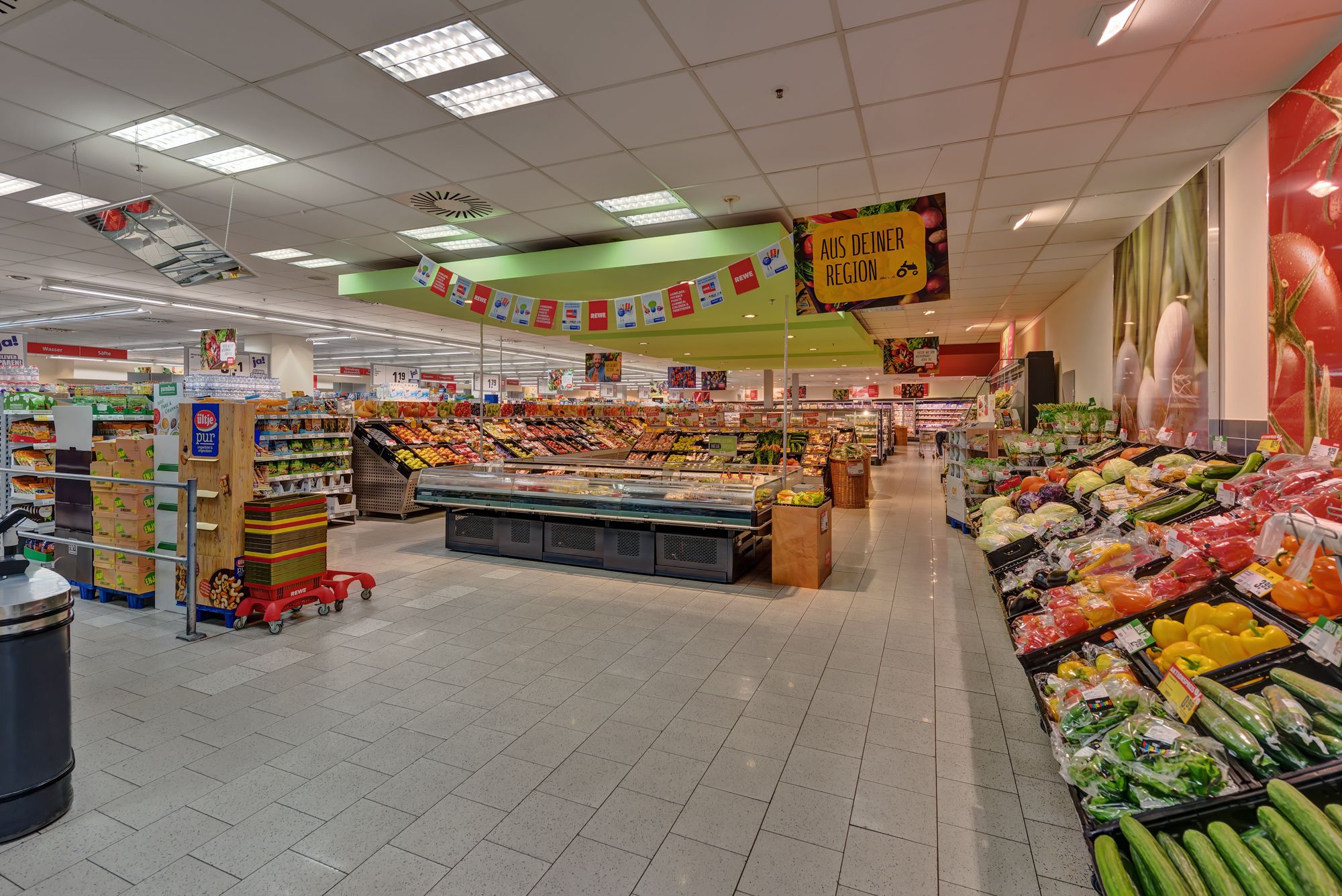Obst- und Gemüsebereich