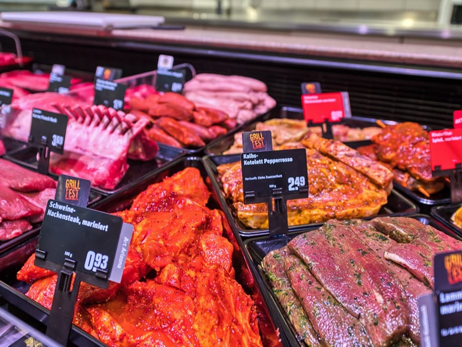 Frische Theke Fleisch