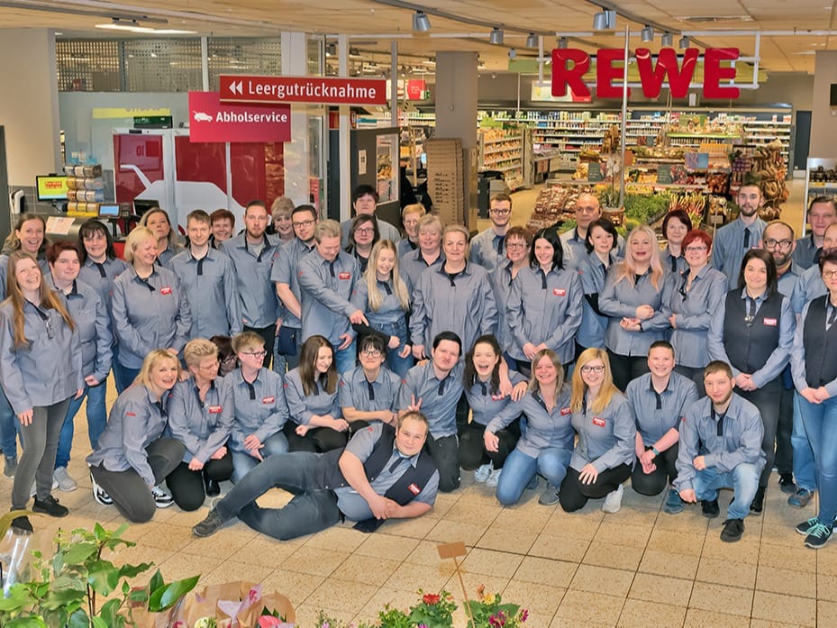 Mitarbeiter des Rewe Marktes Geschwill