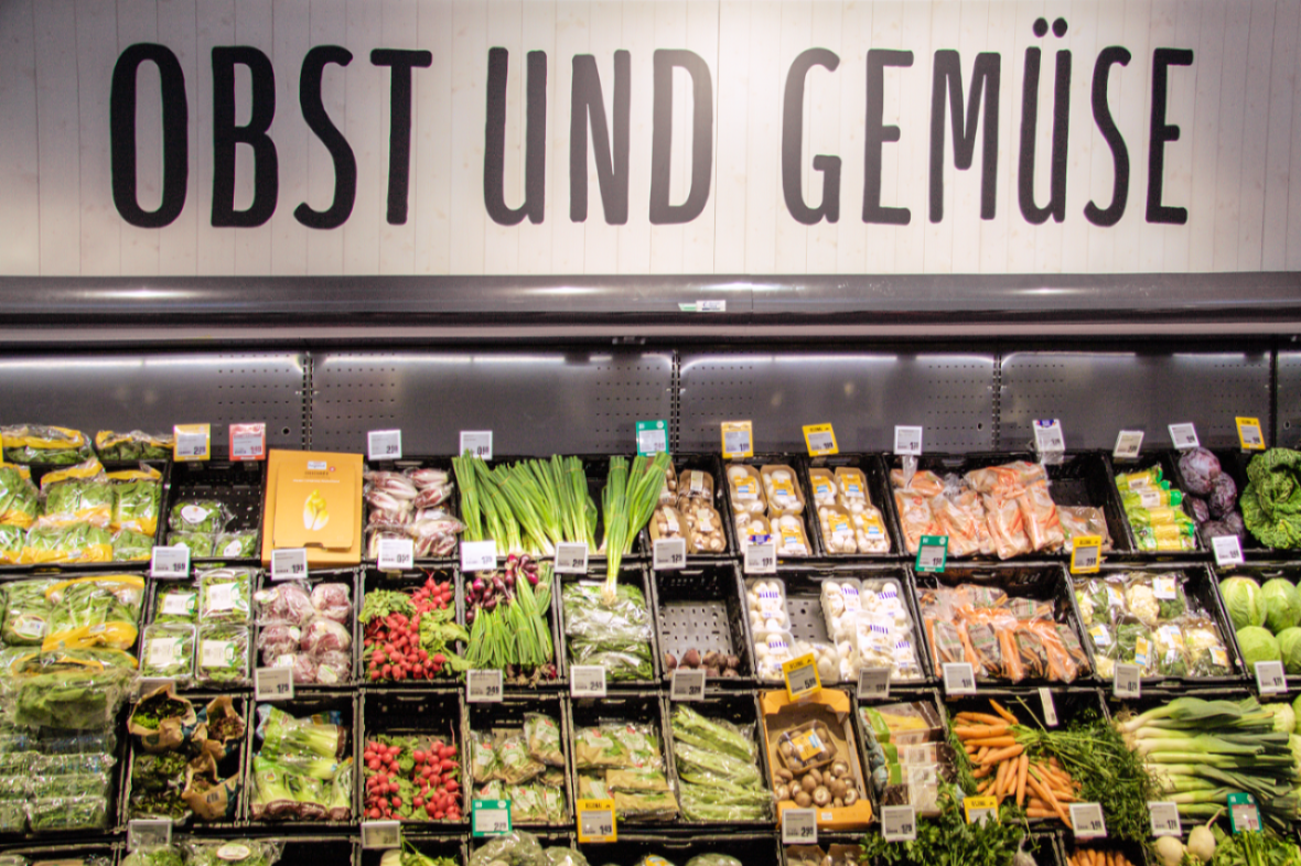 Obst- und Gemüseabteilung