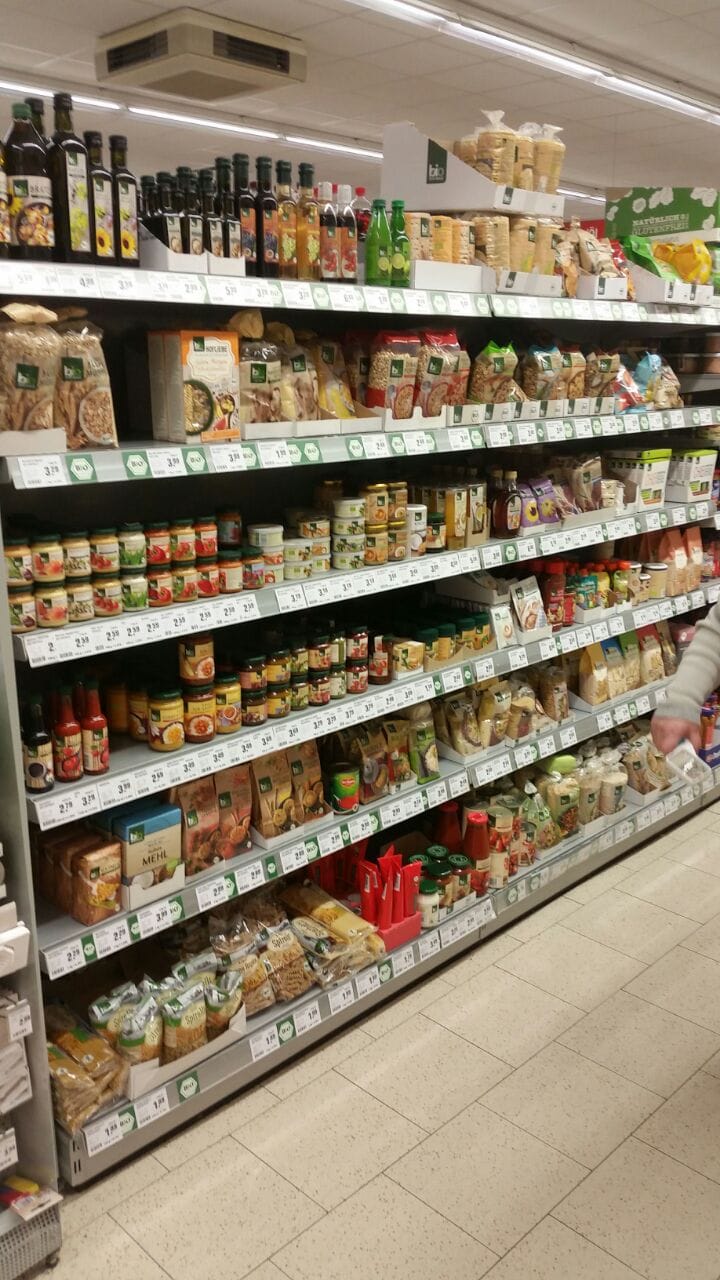Bio-Produkten-Vielfalt